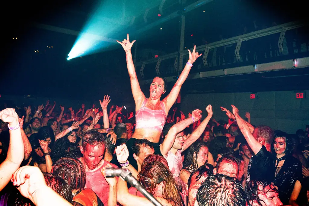 What happens at rave party?