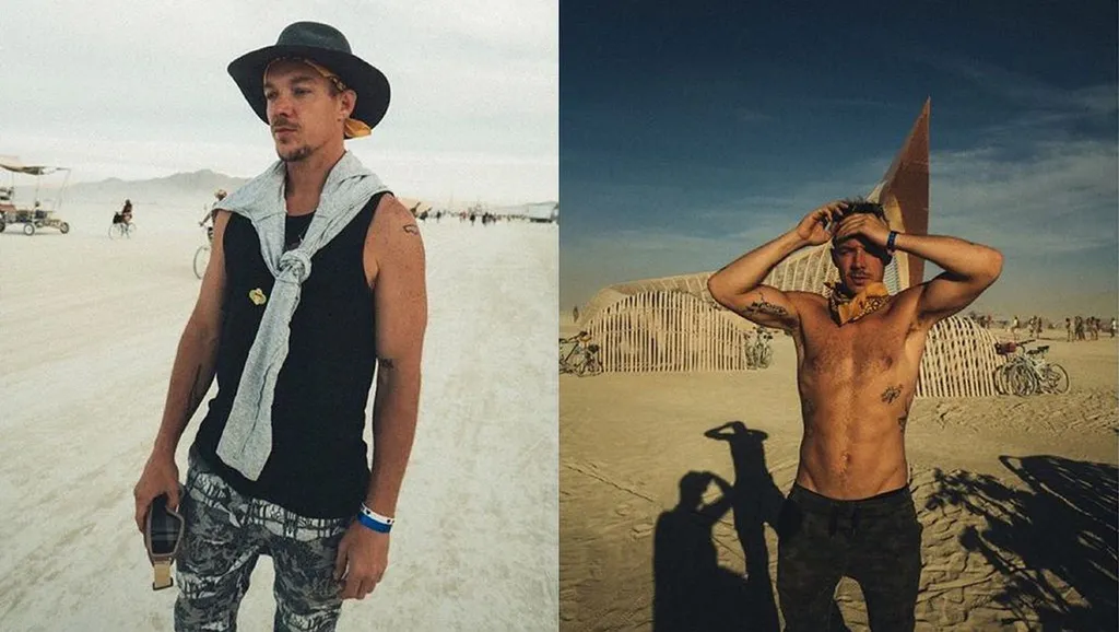 How did Diplo get out of Burning Man?
