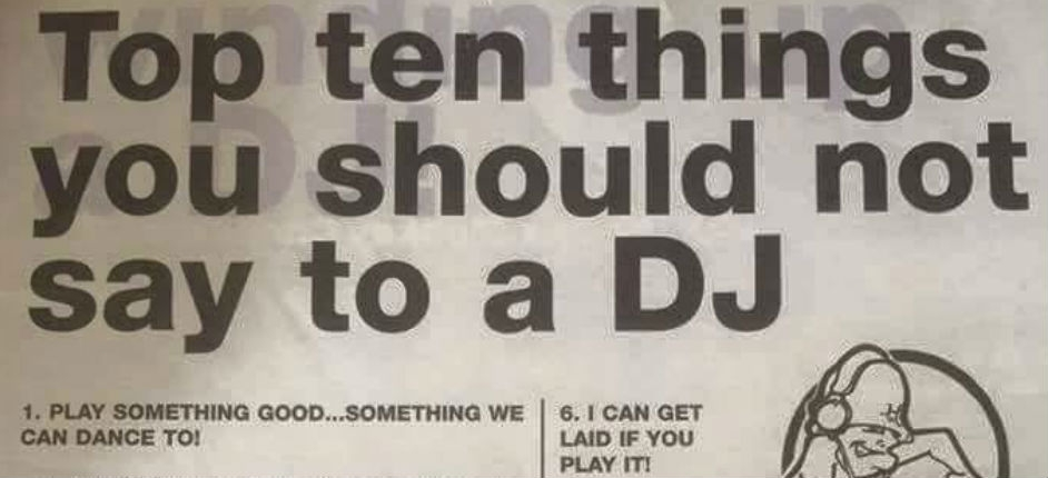 How do you say no to a DJ?