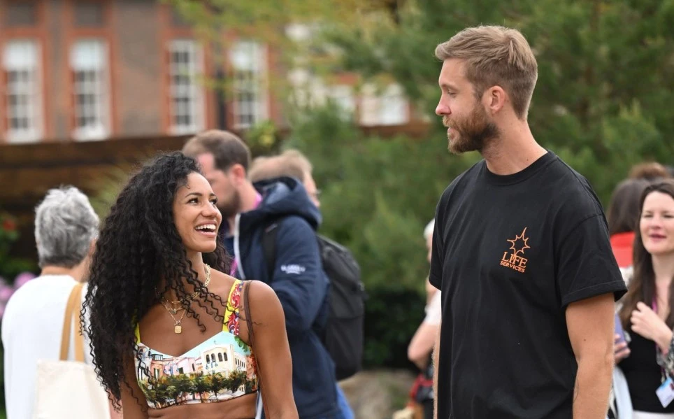 How long have Calvin Harris and Vick Hope been together?