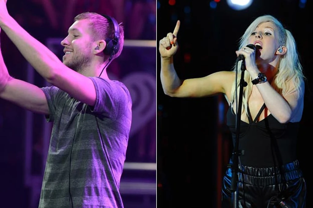 How many songs do Calvin Harris and Ellie Goulding have together?