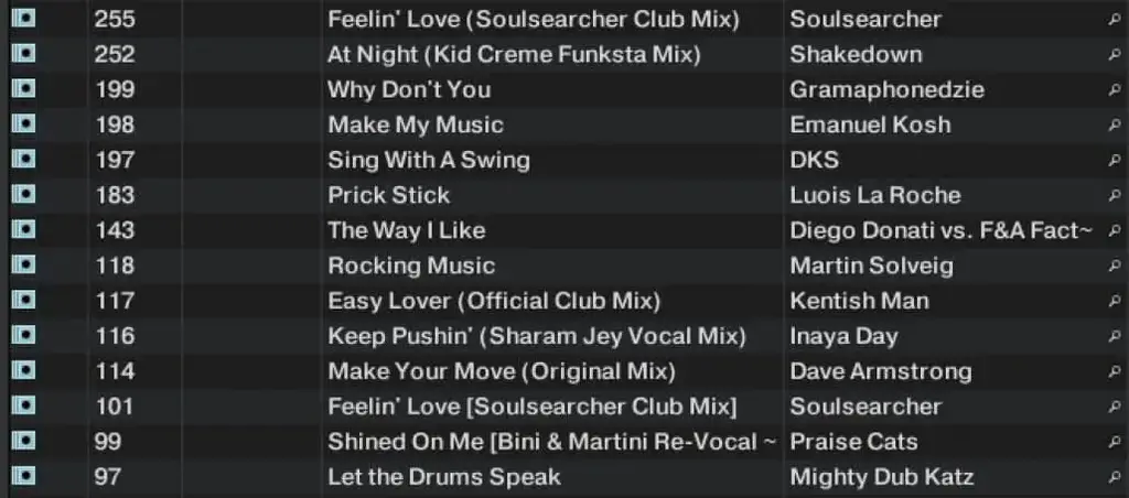 How do you make a DJ playlist for a party?