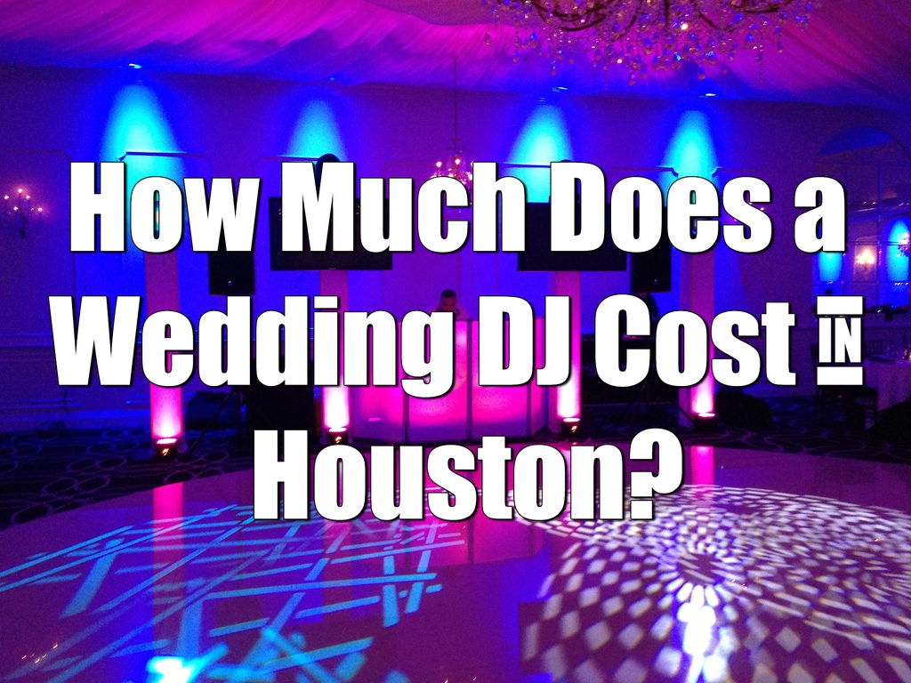 How much does a wedding DJ cost in Texas?