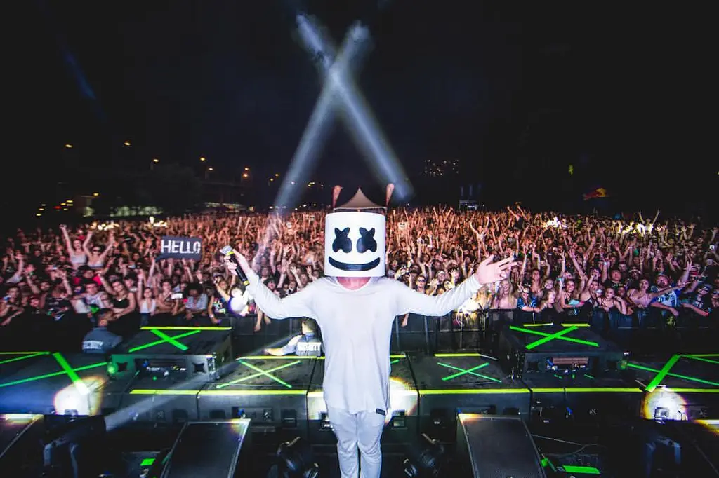 How much does Marshmello charge for a concert?