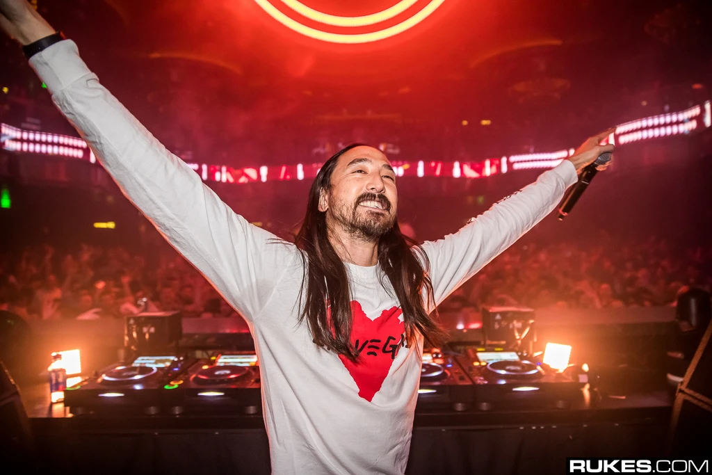 What instrument does Steve Aoki play?