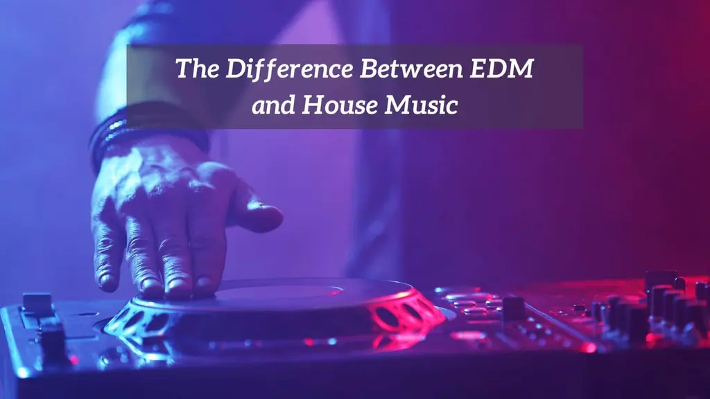 What is the difference between EDM techno and house?