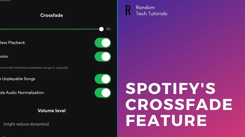 What is crossfading on Spotify?