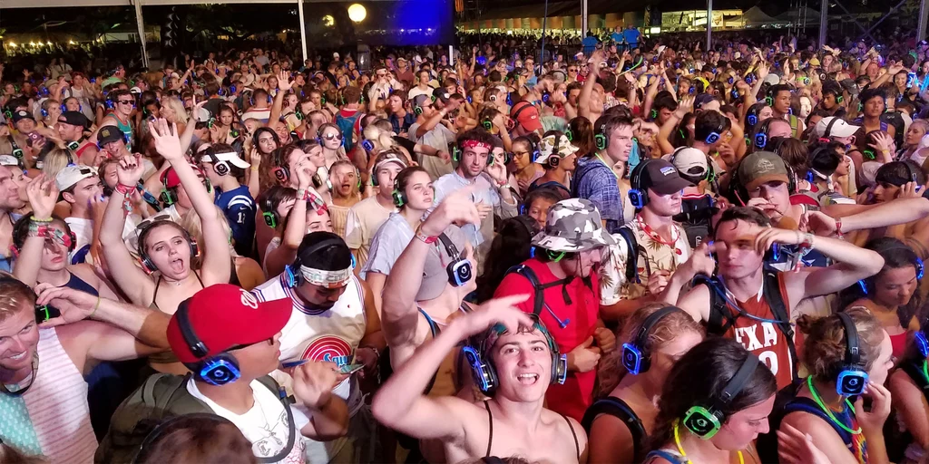 What is silent disco at ACL?