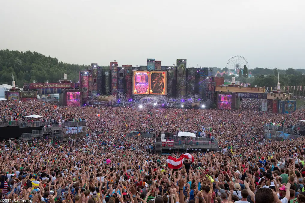 What was the main stage at Tomorrowland 2012?