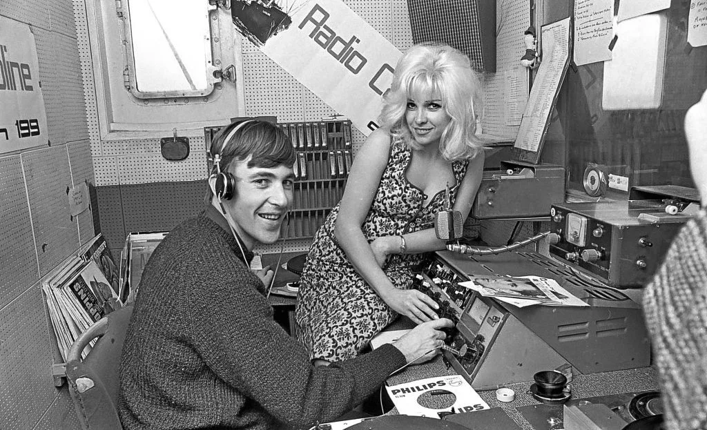 Who were the DJS in radio Caroline in the 60s?