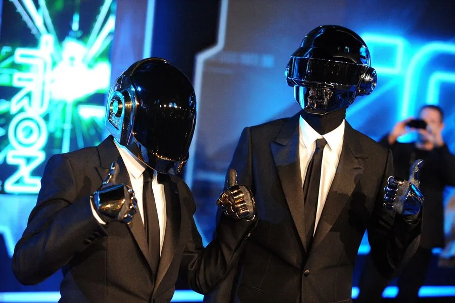 Who wore the gold helmet in Daft Punk?
