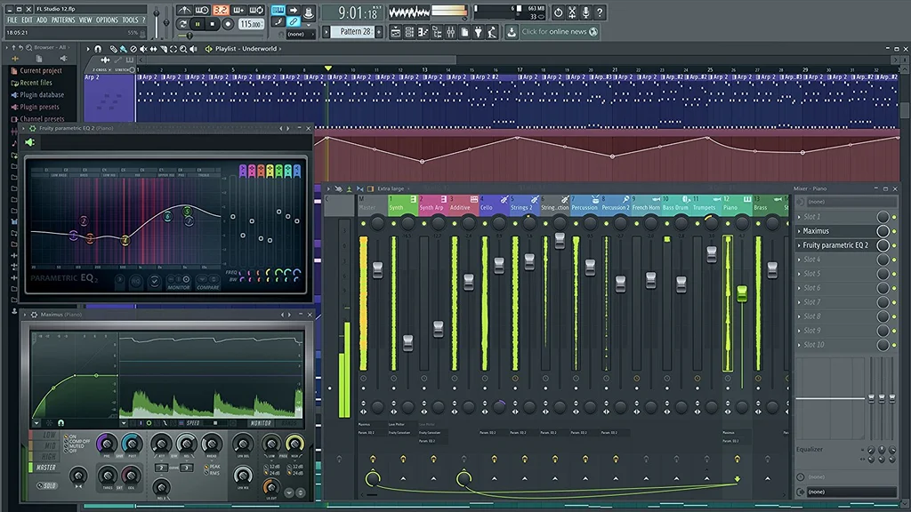 FL Studio Producer Edition - обеспечивает, FL Studio, Slicex, Edison, запись, клип