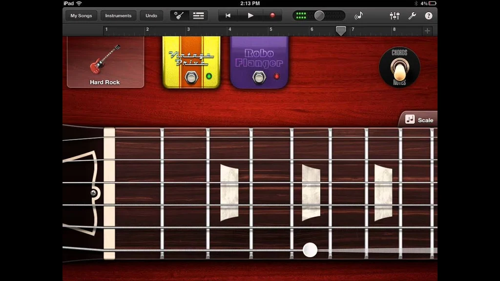 GarageBand, использование, Bluetooth, кнопка, настройка, дополнение, вкл