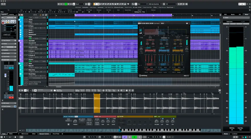 Cubase, щелкните