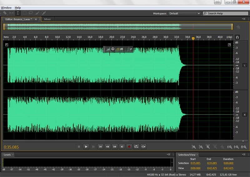 Waveform, Adobe Audition, Multitrack