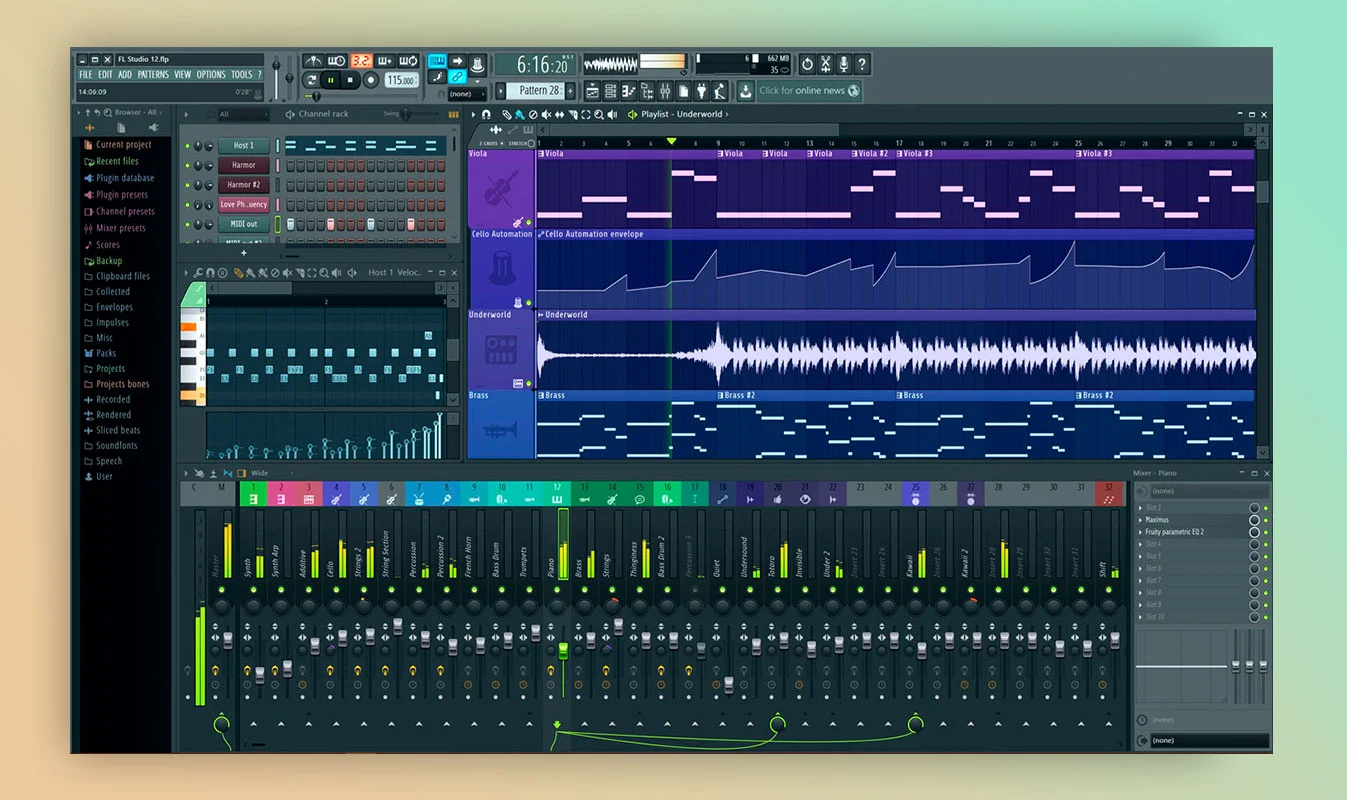 FL Studio (ранее — FruityLoops) — цифровая звуковая рабочая станция