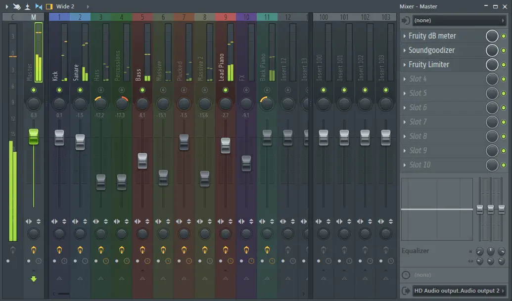 FL Studio имеет большое количество высококачественных эффектов