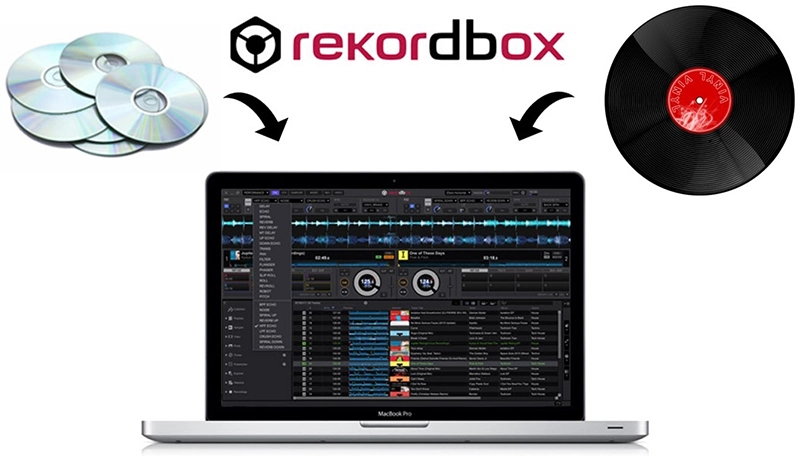 RekordBox, перетаскивание